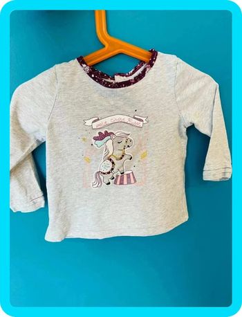 Adorable t-shirt manches longues 18 mois sergent major
