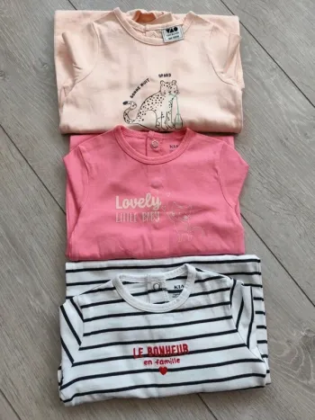 Lot de 3 grenouillères