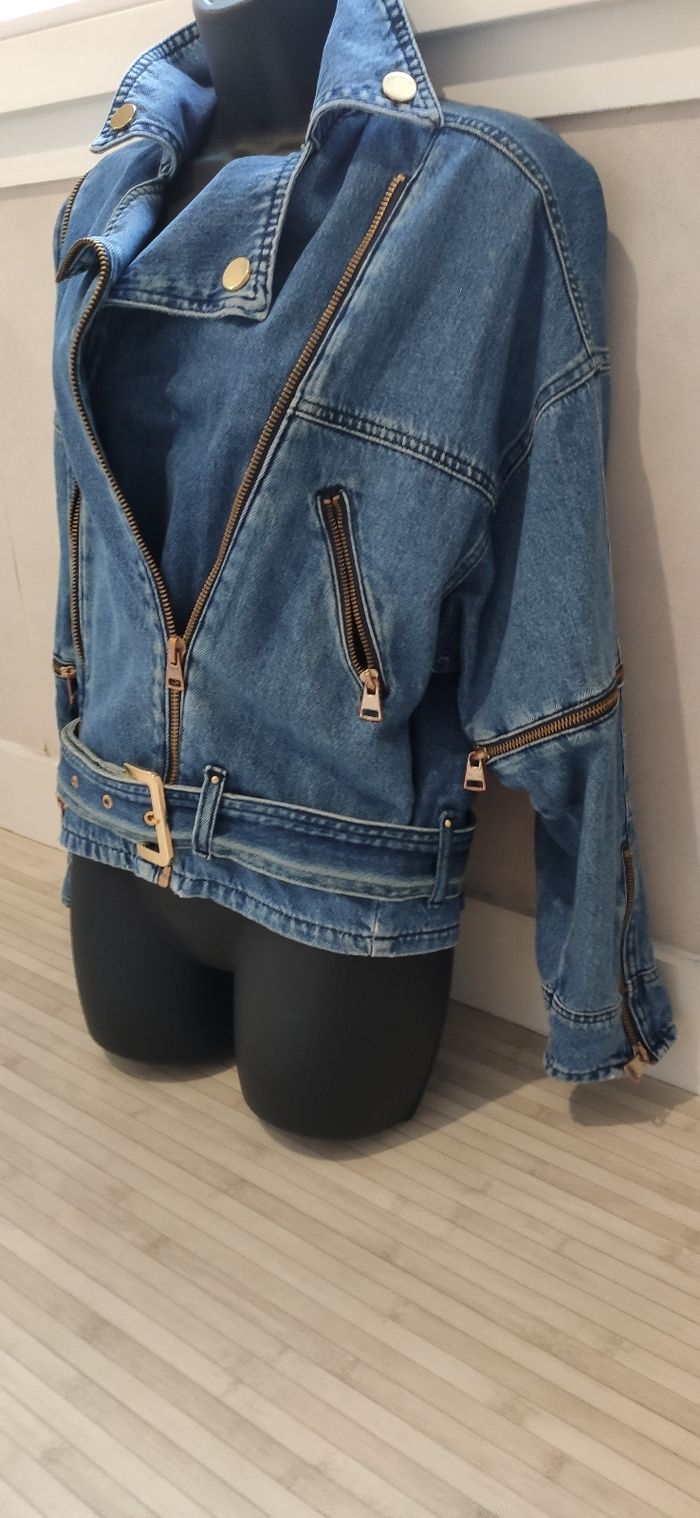 Veste en jean stone - photo numéro 2