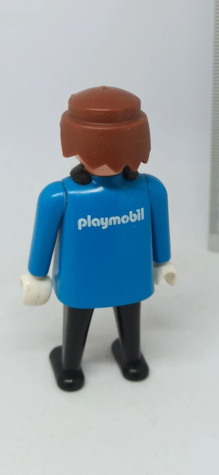 Homme policier vintage avec cravate noir playmobil - photo numéro 2