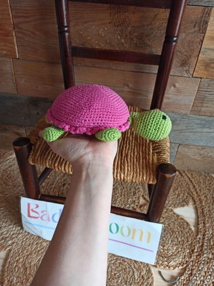 Peluche Tortue tricot tbe - photo numéro 5