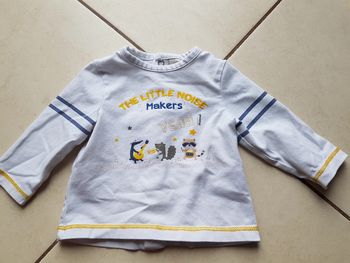 T-shirt manches longues garçon 3 mois