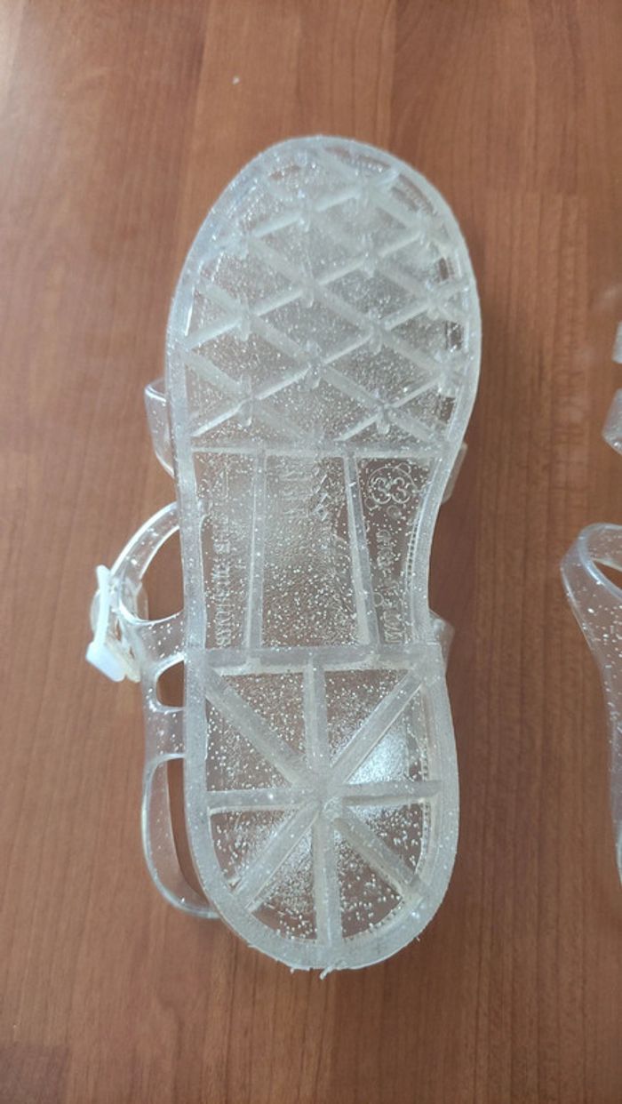 Sandales plastique de plage à paillettes pointure 33 Okaïdi neuves - photo numéro 11