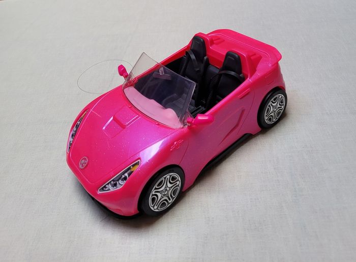Barbie Voiture Cabriolet Rose pour poupée
