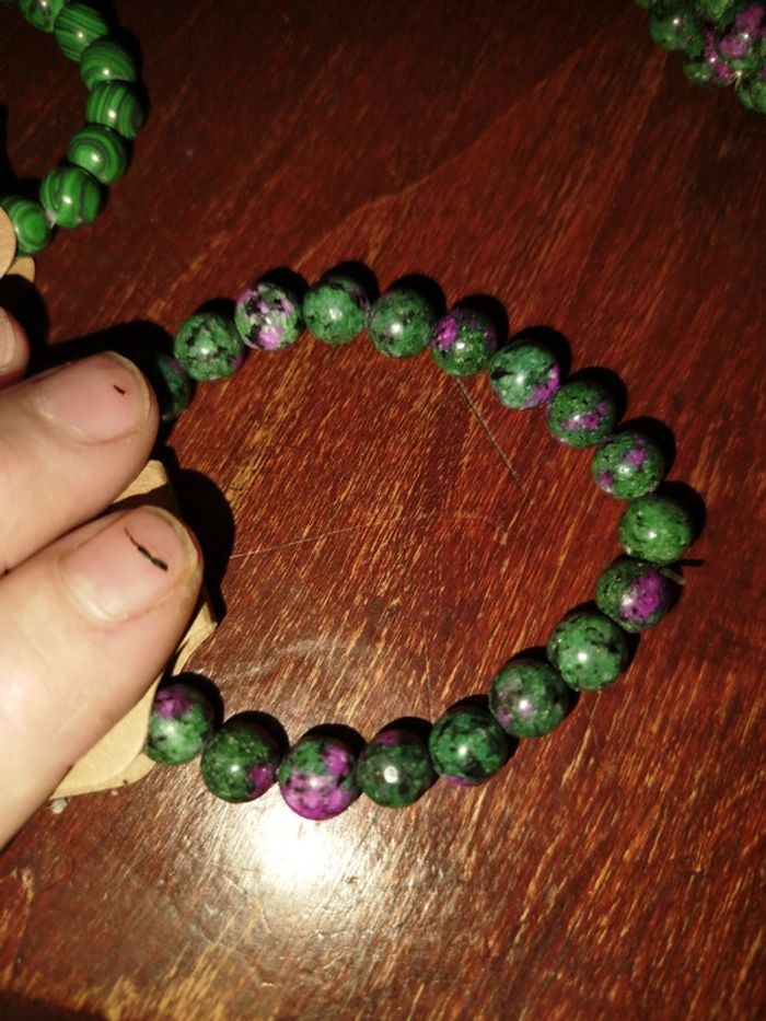 Bracelet épidolite zoisite