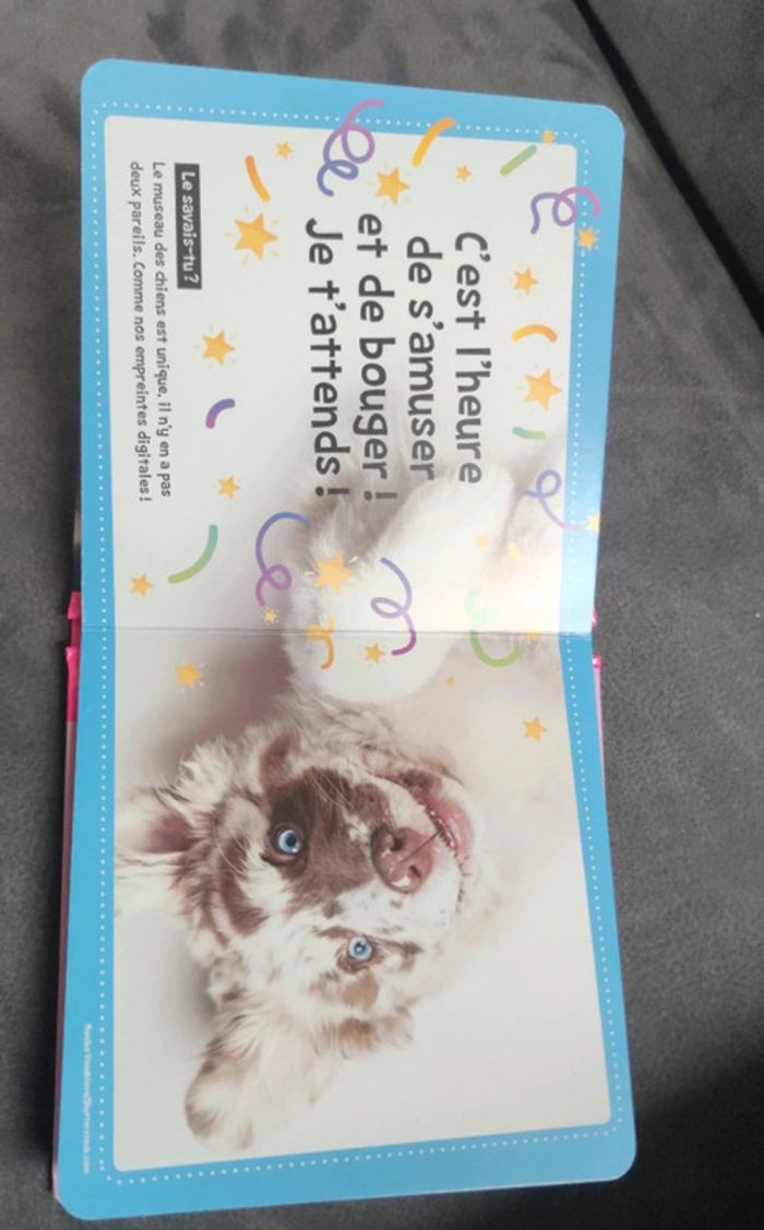 Livre cartonné enfants j'aime ta frimousse chiots d'amour - photo numéro 5