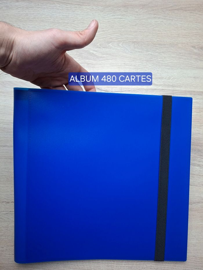 Album bleu de rangement pour 480 cartes Pokémon / lorcana de qualité premium