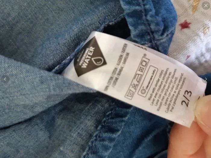 Chemise ML effet jean 2-3 ans Tex - photo numéro 5