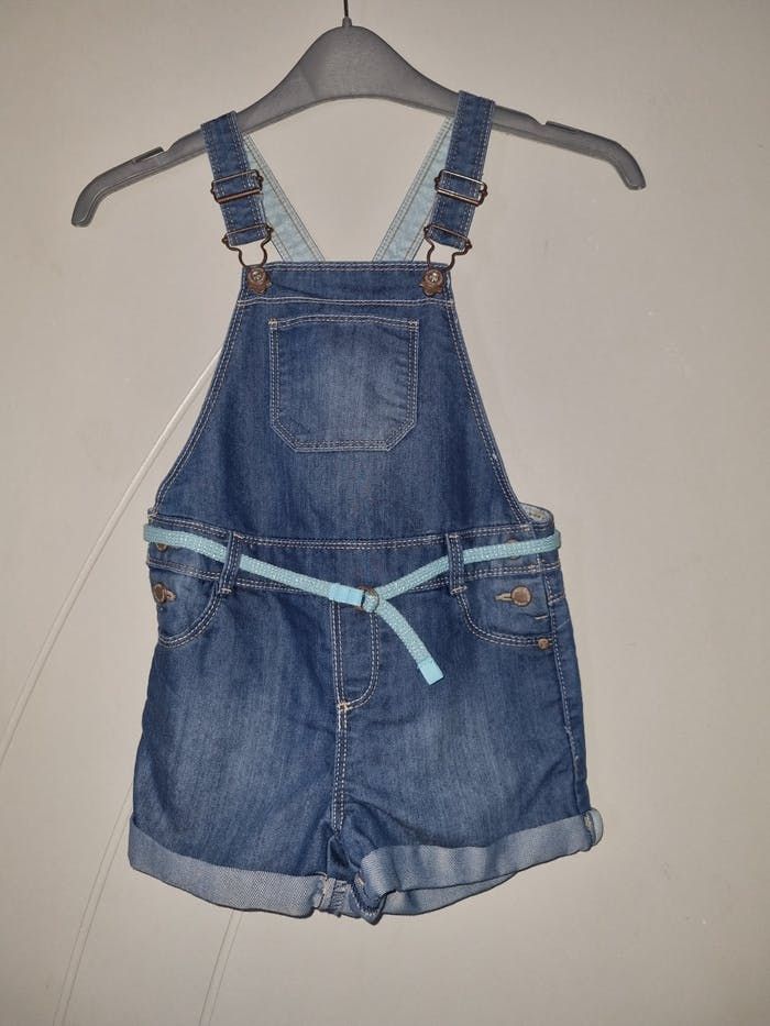 Salopette short en jean fille Okaidi NEUVE 5 ans