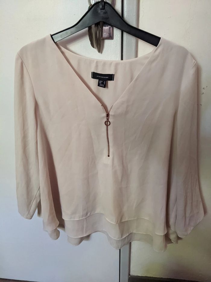 Blouse manches longues beige Atmosphère - photo numéro 2