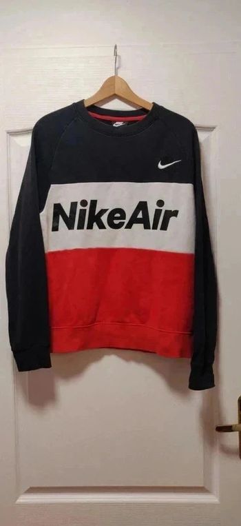 Sweat ras de cou Nike marine rouge blanc XS