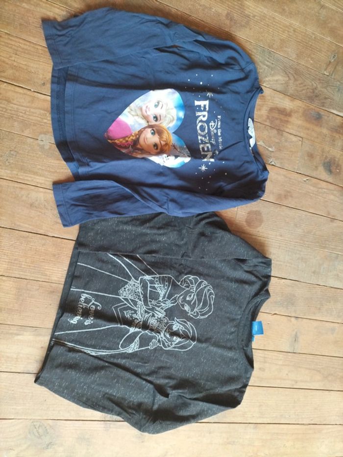 Lot tee shirt fille reine des neiges