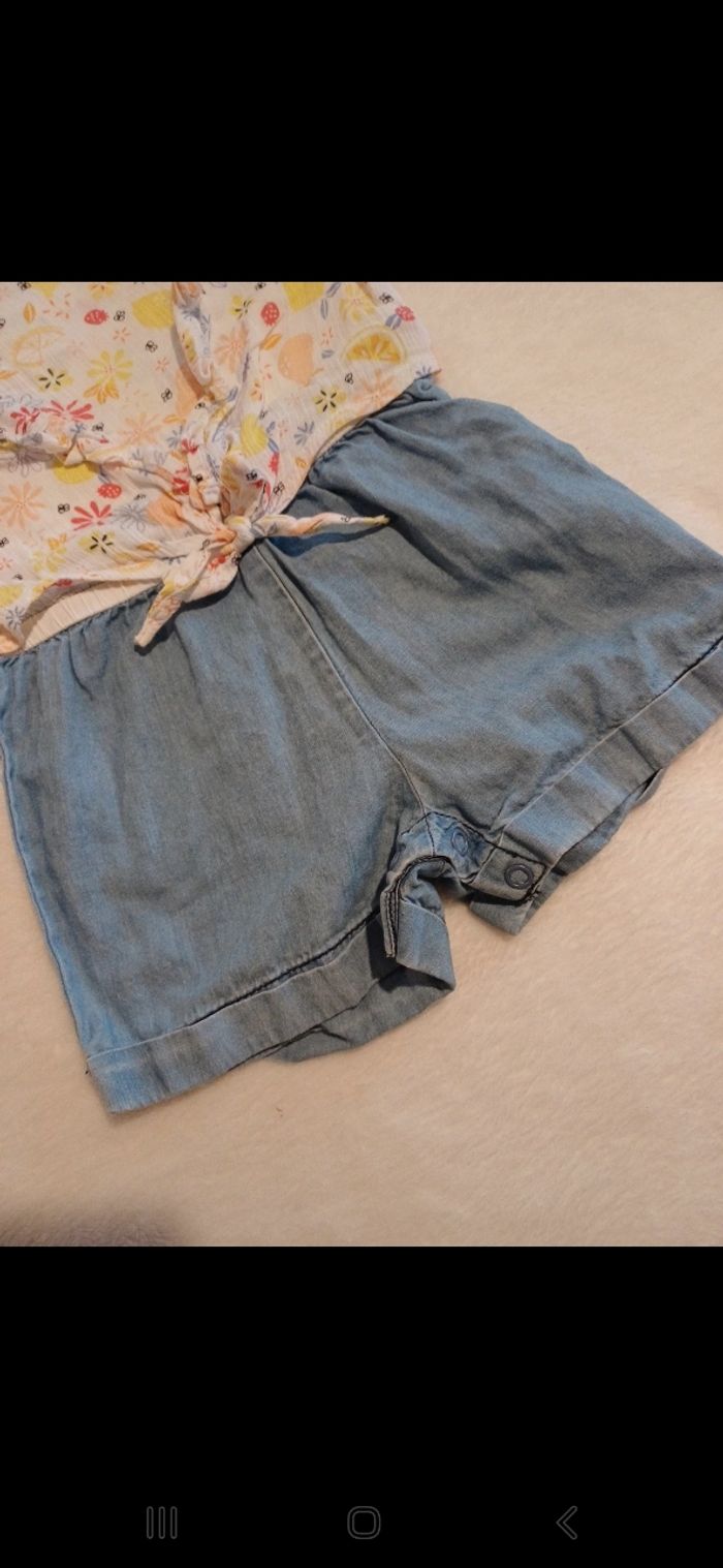 Combinaison d été bébé taille 9 mois - photo numéro 3