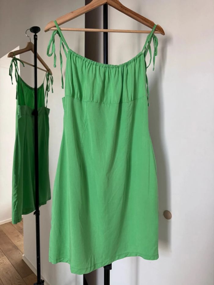 Robe longue fluide verte M Olga leyers