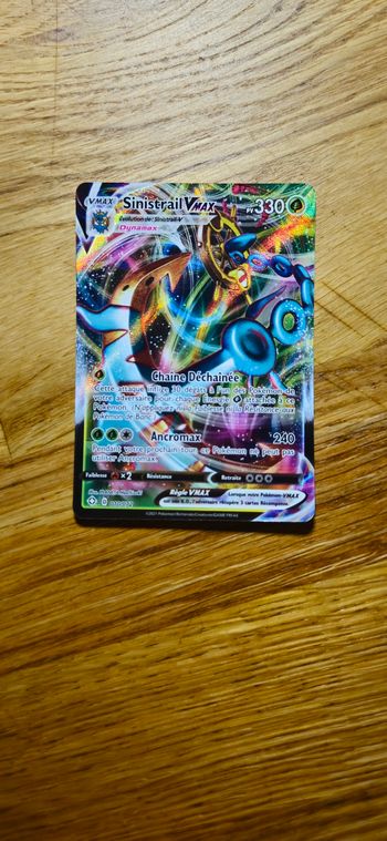 Carte pokemon Sinistrail V Max 010/072