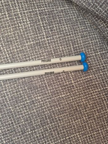 Aiguilles à Tricoter VINTAGE Phildar n°6 – Métal & Bleu