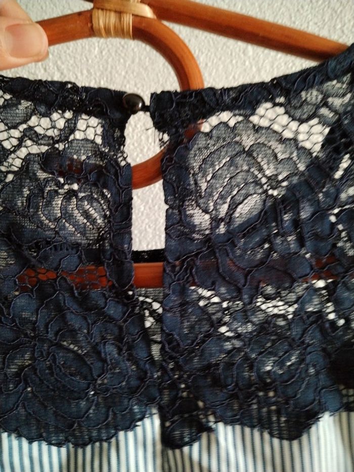 Blouse chemisier dentelle neuf L - photo numéro 4