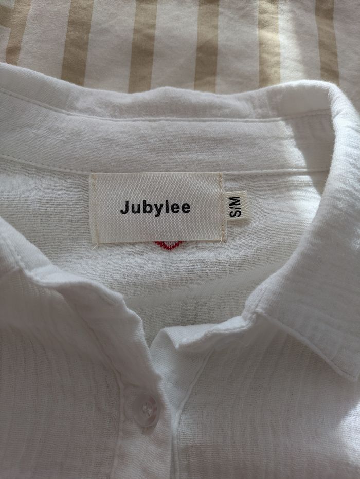 Chemise Blouse Jubylee - Coeurs Rouges Brodés - photo numéro 2