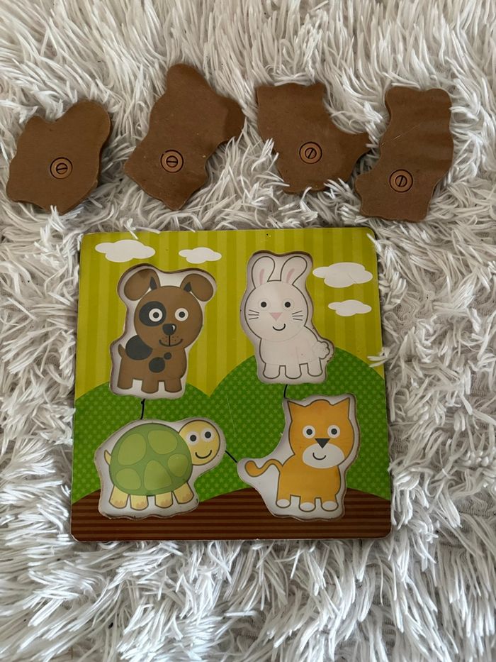 Puzzle en bois animaux - photo numéro 3