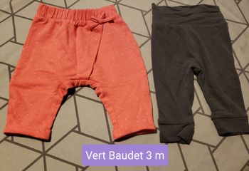 lot pantalons 3 mois
