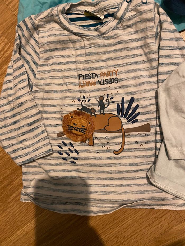 Lot tee shirt manche longue 9 mois - photo numéro 3