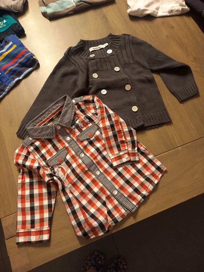 Chemise+ gilet 6 mois