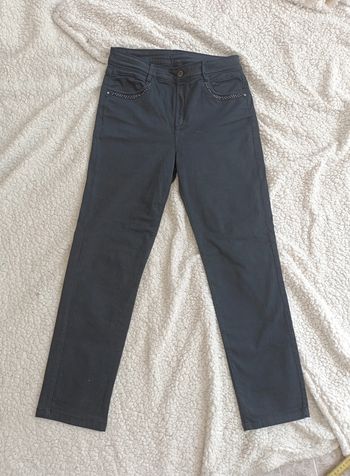 Pantalon noir droit strassé Collection Premium Armand Thierry elegant chic vintage old