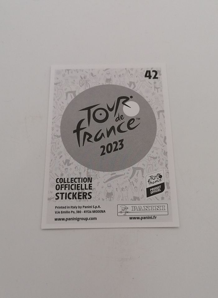 Panini Tour de France 2023 sticker N° 42 - photo numéro 3