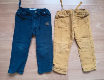 Lot 2 pantalons creeks 18 mois