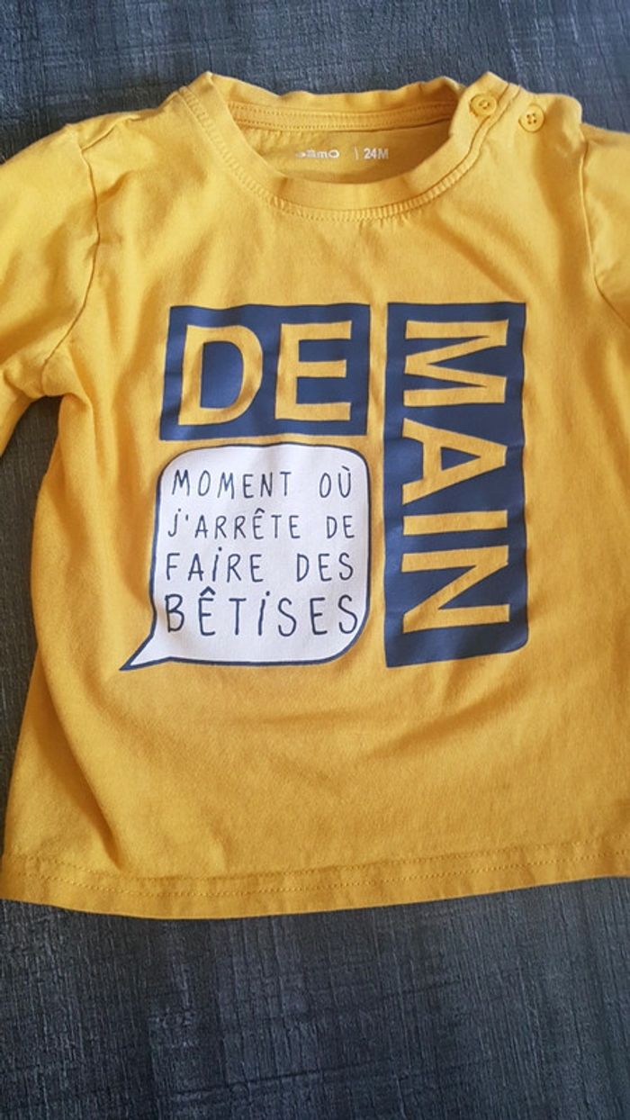 Tshirt manches longues 2ans - photo numéro 3