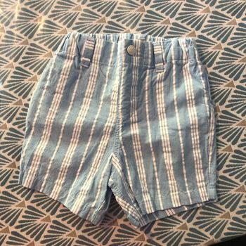 Short rayé bleu Petit Bateau - 18 mois