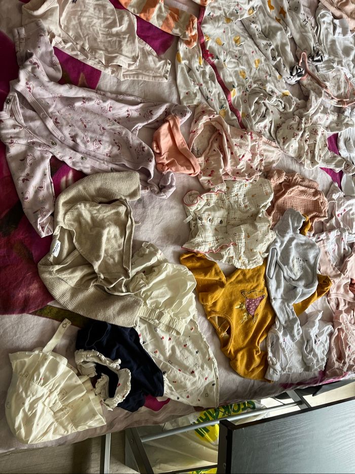 Lots vêtements bébé fille 1 mois - photo numéro 7