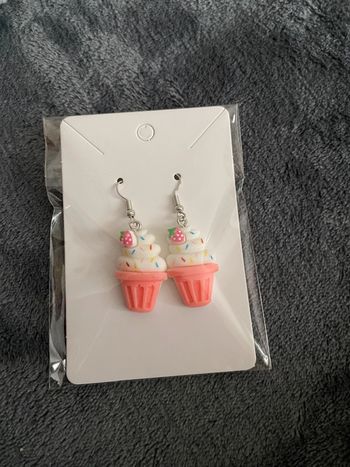 Boucles d’oreille pot de glace