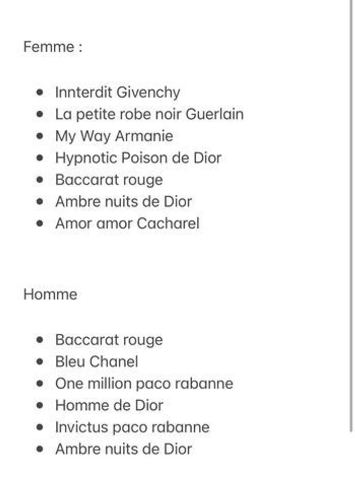 Parfums femme et homme - photo numéro 2