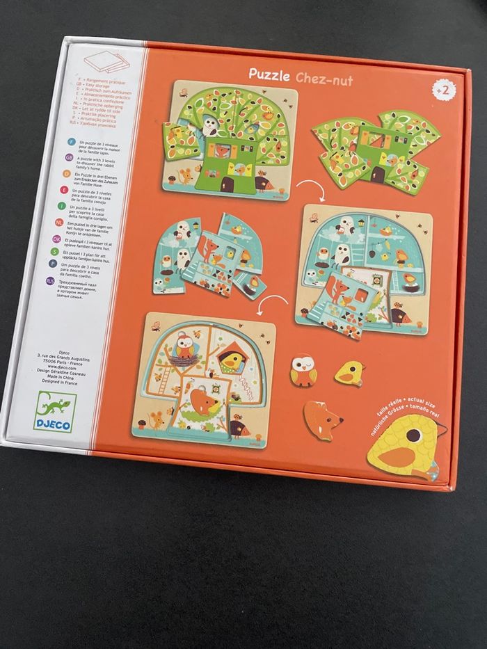 Djeco puzzle éveil jeu enfant bébé bois - photo numéro 2