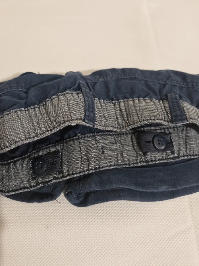 Short 12 mois (74 cm) bleu marine Obaïbi - photo numéro 4