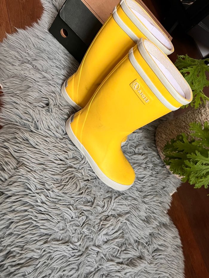Bottes de pluie marque Aigle, taille 28 - photo numéro 1