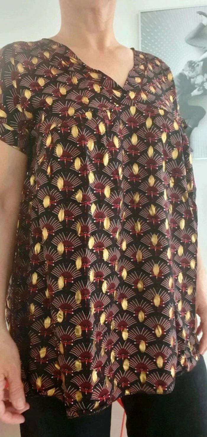 Blouse viscose dorée - Taille L