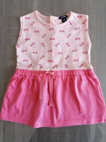 Robe d'été sans manches imprimée avec lien 6 mois