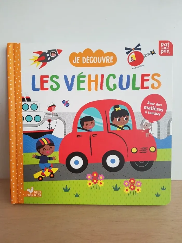 Livre tactile Je découvre les véhicules