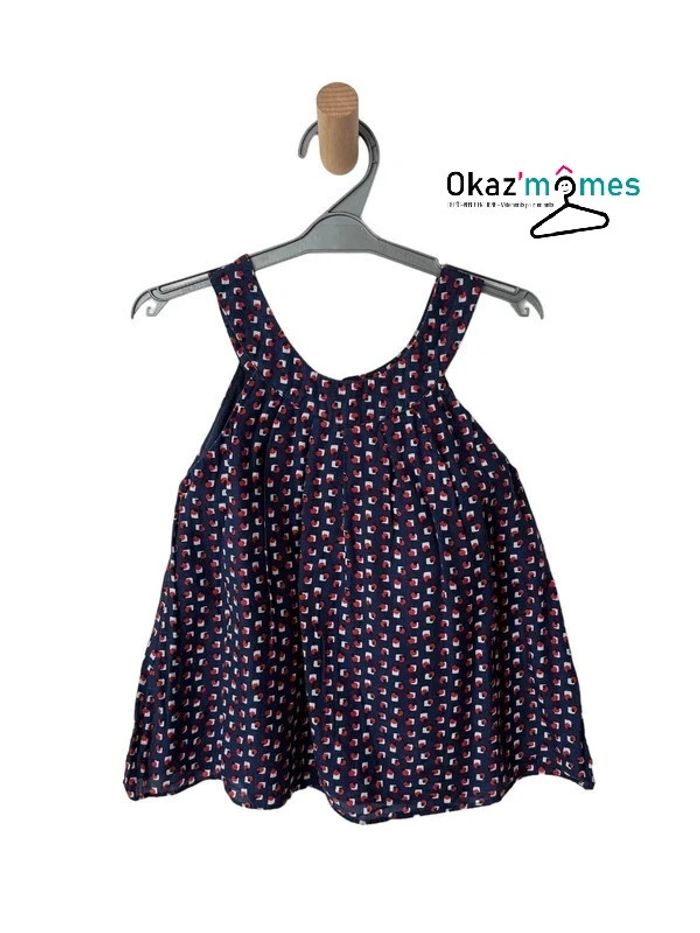 Top été bleu marine à motifs géométriques - Marèse 8 ans (126cm) - photo numéro 2