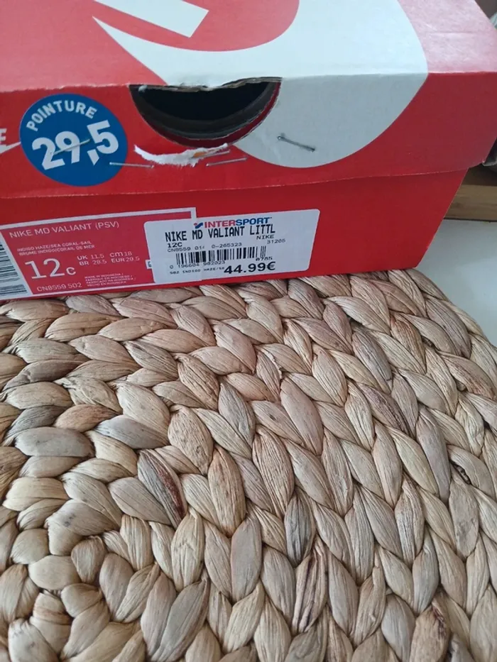 Jolie Basket Nike pour enfant fille Taille 29,5🌿💝 - photo numéro 9