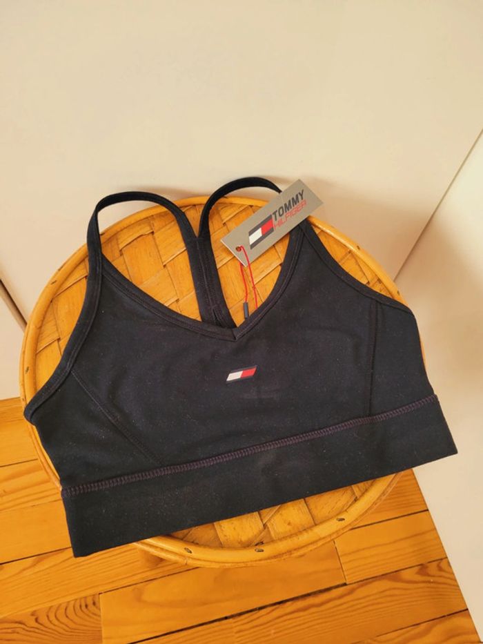 Neuf Haut Top brassière soutien gorge tenue de sport Tommy Hilfiger taille XS 34