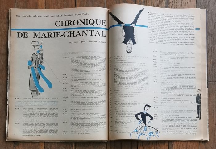 Ancien magazine Elle années 50 Vintage - photo numéro 6