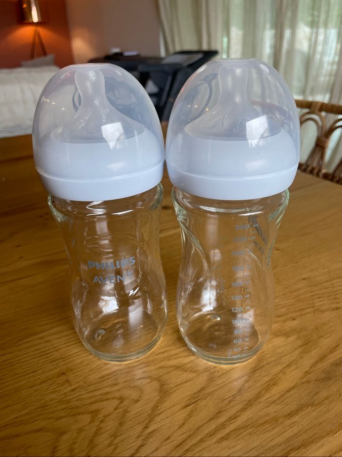 Lot de 5 biberons en verre Philips Avent - photo numéro 2