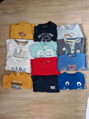 Lot t-shirt 12 mois