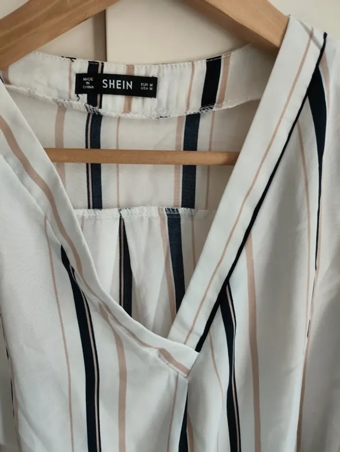 Blouse rayée SHEIN - Taille M - très Bon état - photo numéro 4