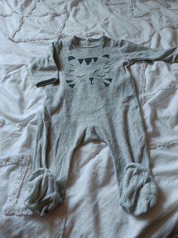 Pyjama velours Kiabi petit chat