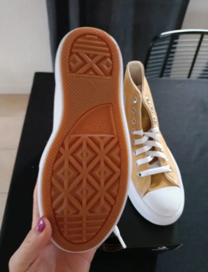 Baskets converse a plateforme - photo numéro 4