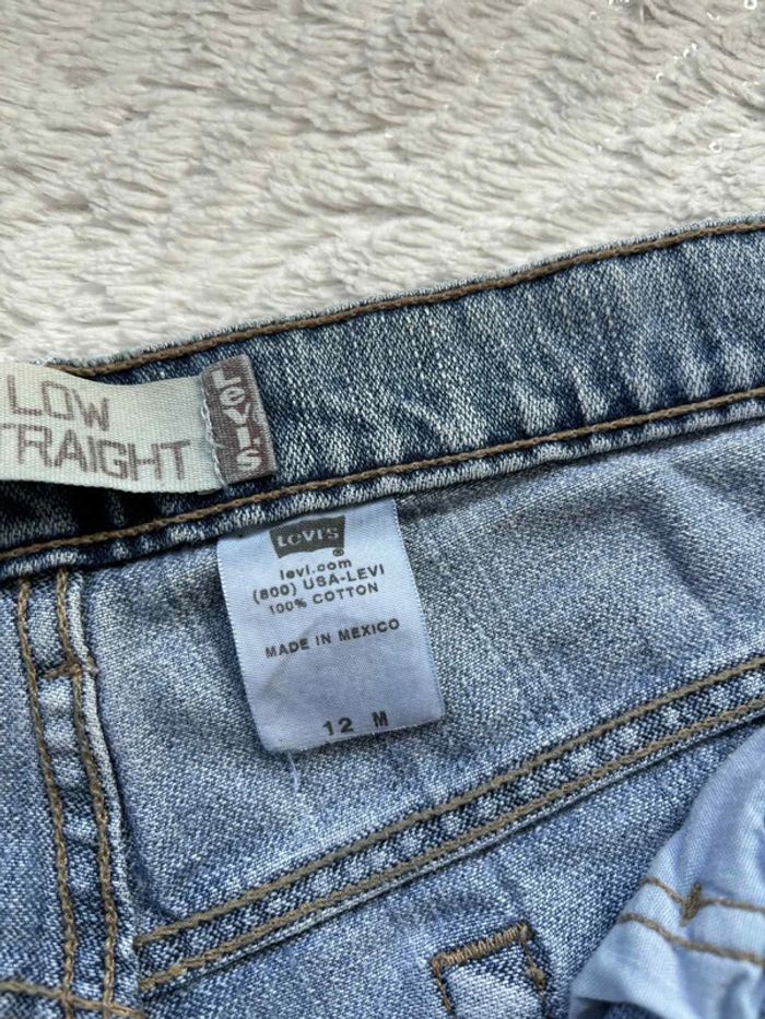 Jean Levi’s femme 505 nouveau low straight droit bleu clair XL/42 W32 Mexico 2000s rare us - photo numéro 9